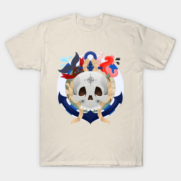 Nautical To The Bone T-Shirt by Mirthful Mount